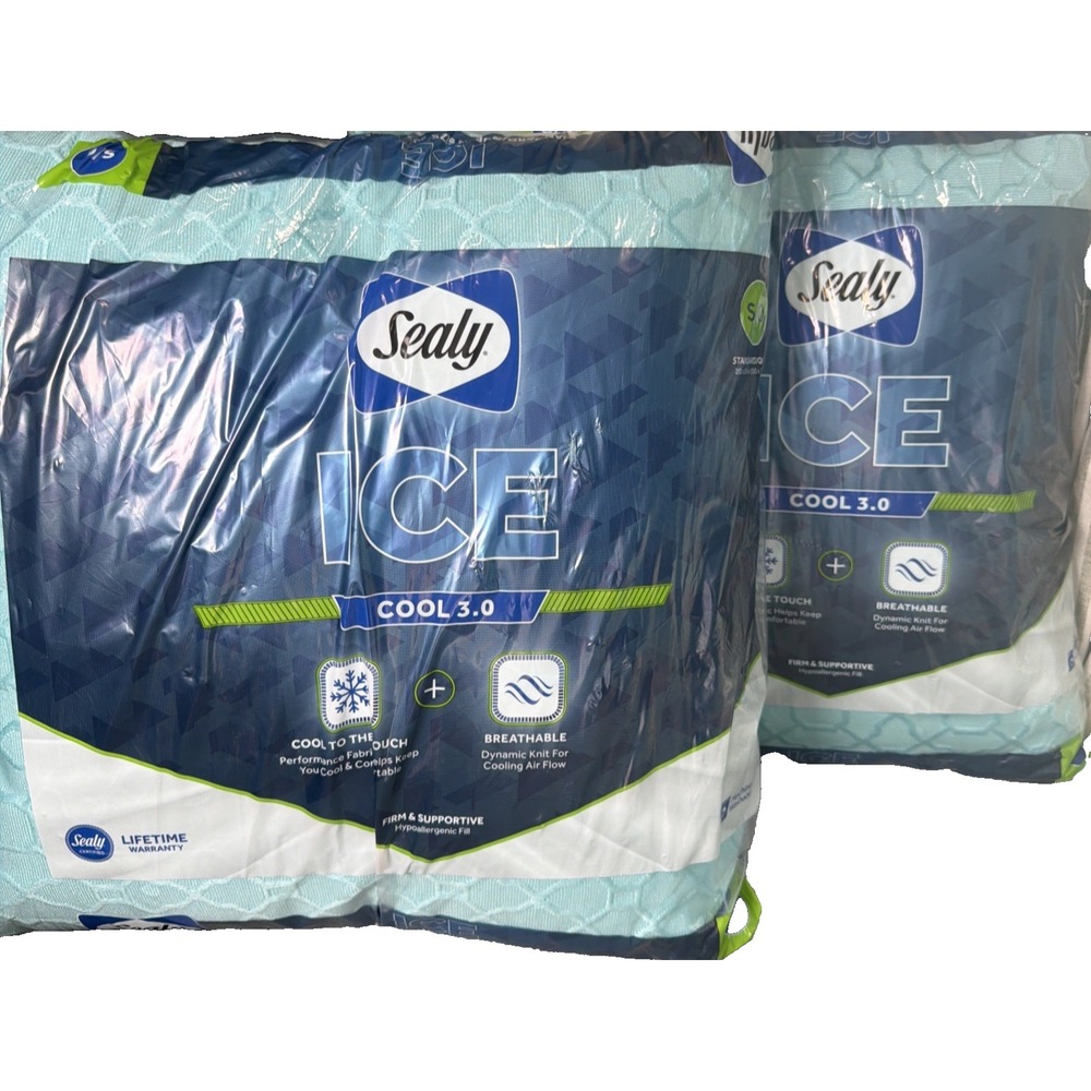 2 Sealy Ice Cool 3.0 Firm Support S/Q Pillows